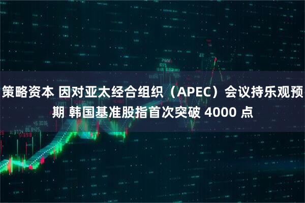 策略资本 因对亚太经合组织（APEC）会议持乐观预期 韩国基准股指首次突破 4000 点